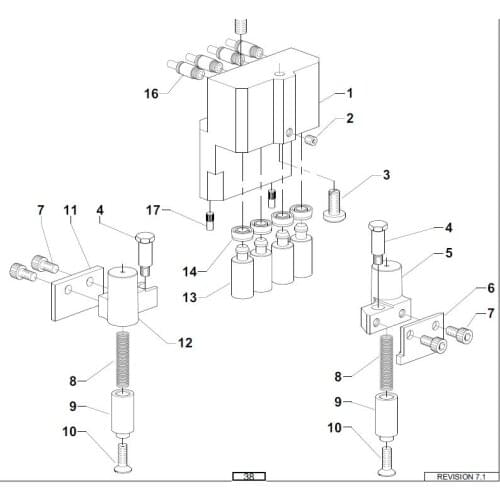 Santoni Seamless Underwear Machine SM8-TOP1 SM8-TOP2 Use Screw M180030
