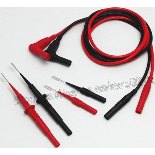 Silicone Insulation 4mm Banana Plug Test Leads + Insulation Piercing Needle Test Probes+30V Non-destructive Test Probes