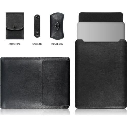 Pu Leather Laptop Bag Sleeve Case For Macbook Air Pro Retina 11.6 12 13 13.3 15 15.4 Notebook Case For Dell HP ASUS Lenovo Honor