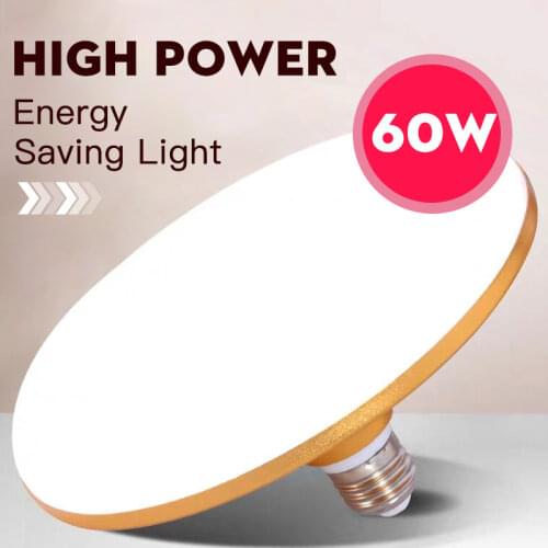 E27 Led Bulb 220V Led Lamp 15W 20W 30W 50W 60W 40W UFO Leds Lights Bulb for Home Lighting Table Lamps Kitchen Garage Light
