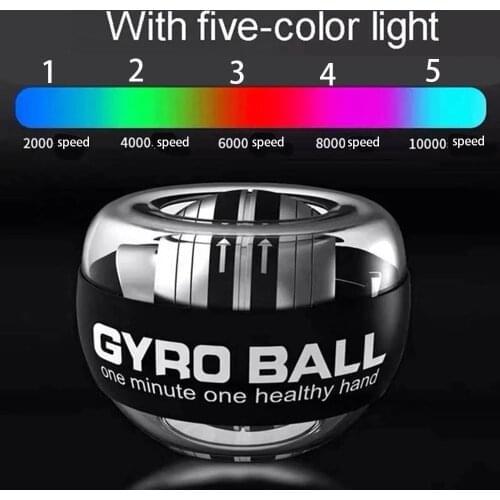 LED Wrist Ball Self Start Gyroscopic Powerball Gyro Power With Counter Arm Hand Muscle Trainer Fitness ITSMART