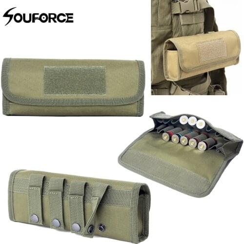 3 Color Tactical 18-hole Shot Bag 12G Accessory Bag MOLLE System Multi-function Pockets Storage Bullets for CS Tactics