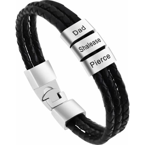 WEMARCHJULY Engraved Bracelets