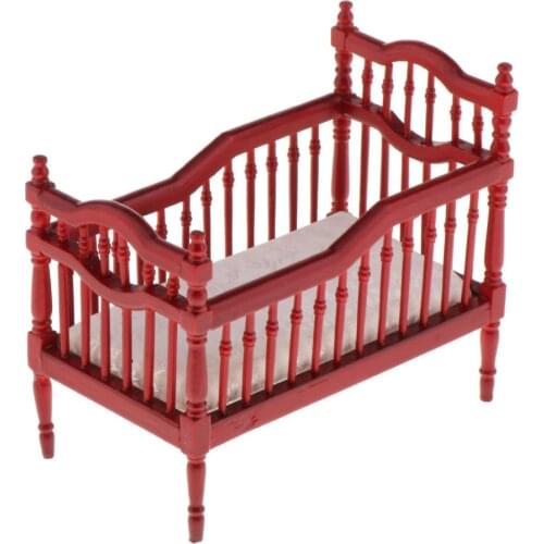 1/12 Doll House Single Bed Doll Toy Accessory fits for OB11 Decoration