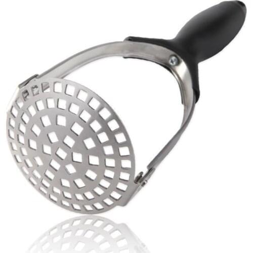 1pc Stainless Steel Hand Held Potato Masher For Smooth Mashed Potatoes Press Crusher Puree Juice Maker Fruit Vegetable Tools