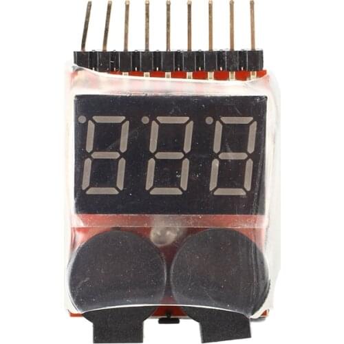 1S-8S Lipo Battery Low Voltage Tester Test VOLTMETRE test monitor Buzzer alarm indicator