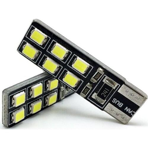 2PCS T10 2835 12SMD LED Canbus Bulbs for License Plate Lights ,Reading Bulb ,Clearance Lights, Signal Lamp 12V