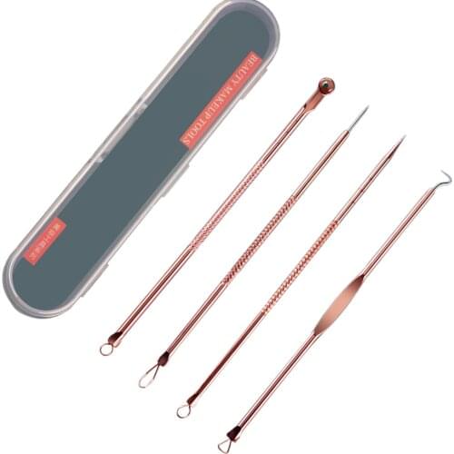 4PCS/Set Stainless Steel Acne Removal Needles Pimple Blackhead Remover Tools Face Skin Care Tools Facial Pore Cleaner Needles
