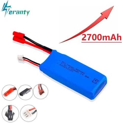 7.4v 2700mAh Lipo battery for Syma X8C X8W X8G X8 RC Drones Parts 7.4V 853480 14.8Wh Toys Battery with Over current protection