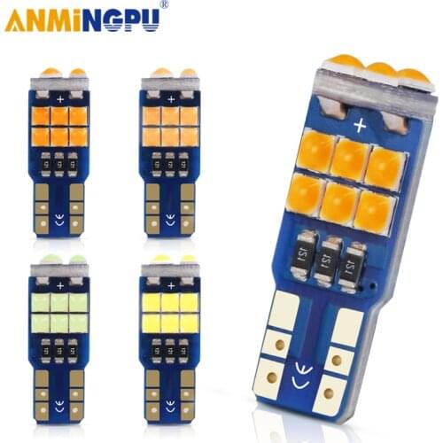 ANMINGPU 2X Signal Lamp W5W Canbus Led Bulbs 194 3030SMD Led T10 Lamp Clearance Light Reading Lights Interior Lights Dome Light