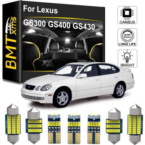 BMTxms Canbus Auto LED Interior Light License Plate Lamp Kit For Lexus GS 300 400 430 GS300 GS400 GS430 1998-2004 Car Lighting