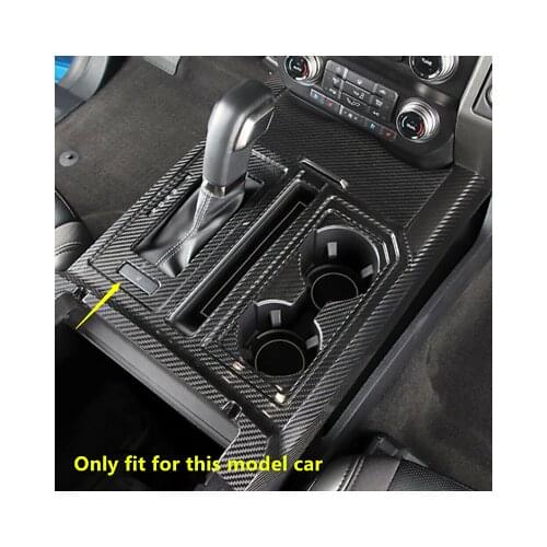 Real Carbon Fiber Steering Wheel Button Cover 2pcs For Ford F150 F-150 2015-2019