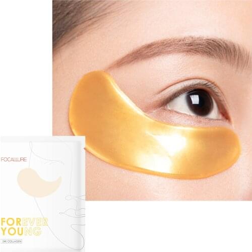 FOCALLURE Eye Patches Mask Sleep Moisturizer Skincare Forever Young Anti Wrinkle Dark Circles Remover Vitamin E Eye Care Masks