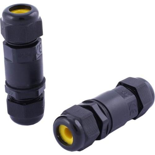 IP68 Cable Waterproof Wire Connector Cable Range 5-9 Mm Wire To Wire Stable Electrical Outdoor Plug Socket Lighting Connectors