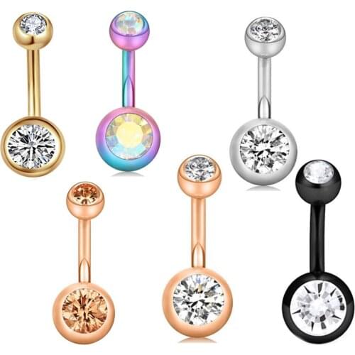 JUNLOPWY 14G Belly Bars Navel Button Rings Fashion Surgical Steel Cartilage Earrings Tragus Body Jewelry Piercing Nombril 120pcs