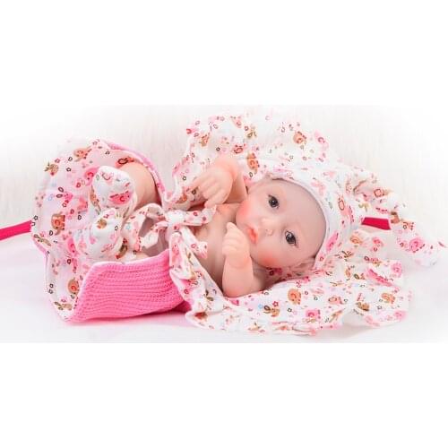 Collection 11 Inch Princess Girl Doll Mini Reborn Babies Full Silicone Vinyl Newborn Dolls With Clothes Kids Birthday Gift
