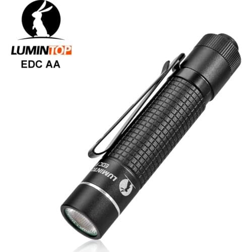 Lumintop EDC AA 14500/AA Mini flashlight 600 lumen 160 meters portable flashlight forward clicky tail switch