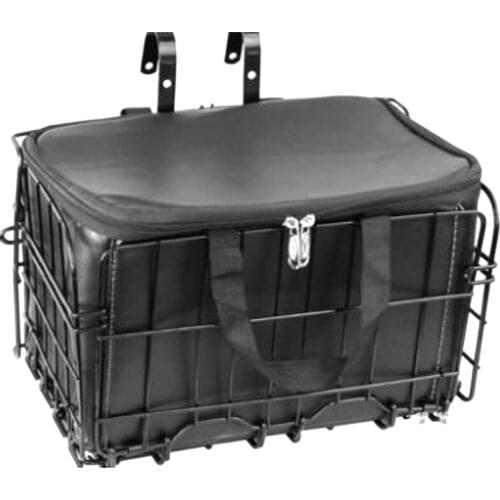 New Front Handlebar Bike Basket Folding Bike Basket with Carrier Tote Basket Liner Bag