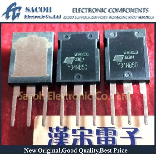 Free Shipping 10Pcs STY34NB50 Y34NB50 STY34NB50F Y34NB50F Max247 34A 500V PowerMESH MOSFET