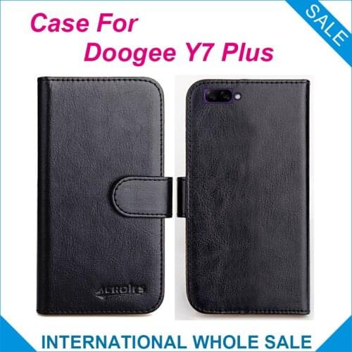 Original! Doogee Y7 Plus Case ,6 Colors High Quality Leather Exclusive Case For Doogee Y7 Plus Cover Phone Bag Tracking