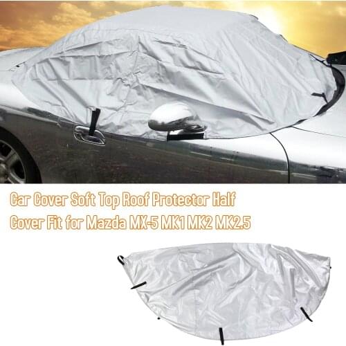 Half Car Cover Top for Mazda MX-5 MK1 MK2 MK2.5 Waterproof Winter for Automobiles Roof Protector Rain Snowproof