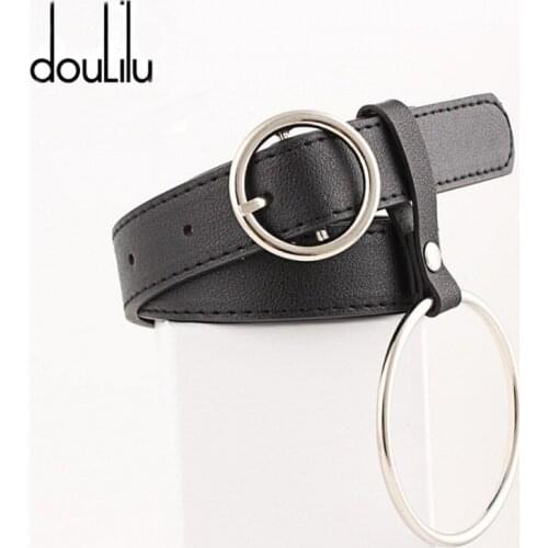 Womens Ring Belt Leather Geometric Heart Pin Buckle Belts Ladies Fringe Tassel Wide Waist Belts Female Retro Jeans Waistband