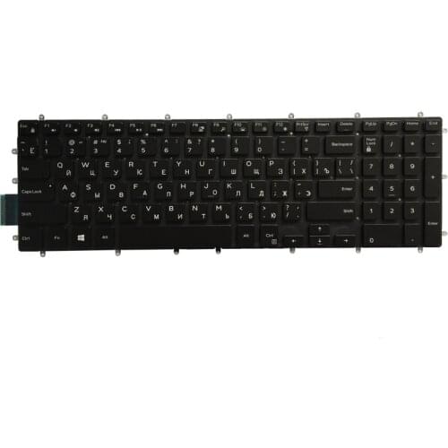 New Russian laptop keyboard for Dell 7567 7566 7577 7587 7570 7580 Keyboard Backlit No Frame