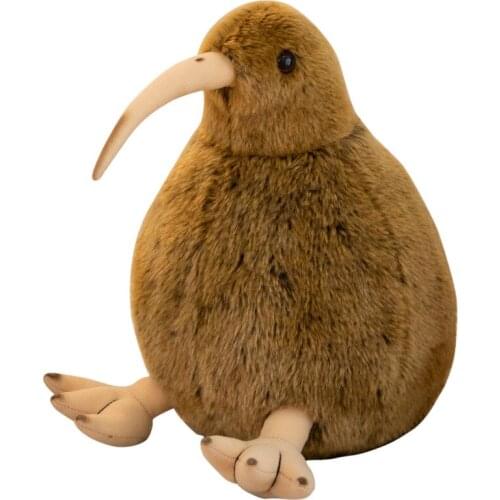 Cute New Zealand Kiwi Bird Plush Toys Doll Realistic Lifelike Animals Dolls for Christmas gift