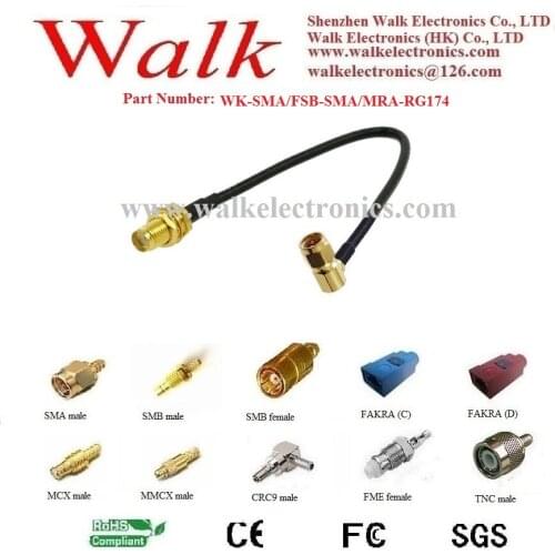 SMA female SMA male rg174 cable, sma rg174 cable adapter, sma male female rg174 cable antenna