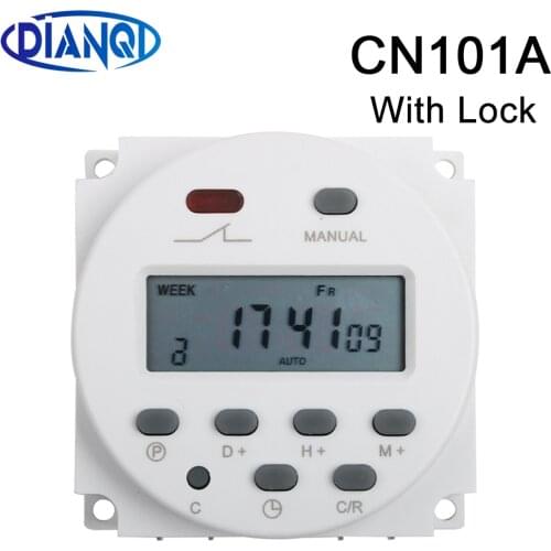 CN101A AC 220V 230V 240V Digital LCD Power Timer weekly 7days Programmable Time Switch Relay 8A TO 16A TIMER 10A CN101 mini