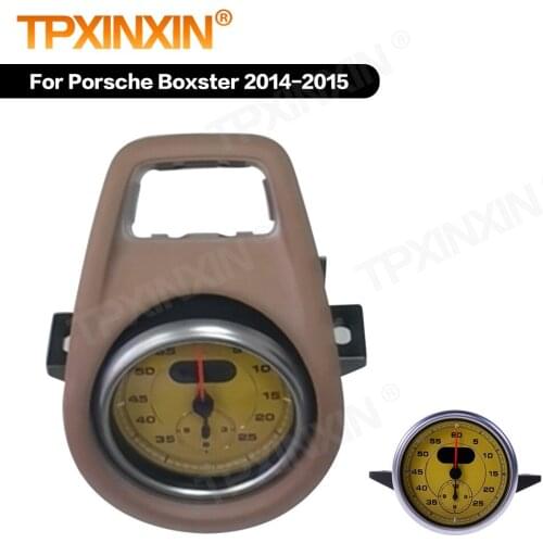 TPXINXIN For Porsche Boxster 2014 2015 Interior Dashboard Center Compass Time Electronic Meter Clock Accessional