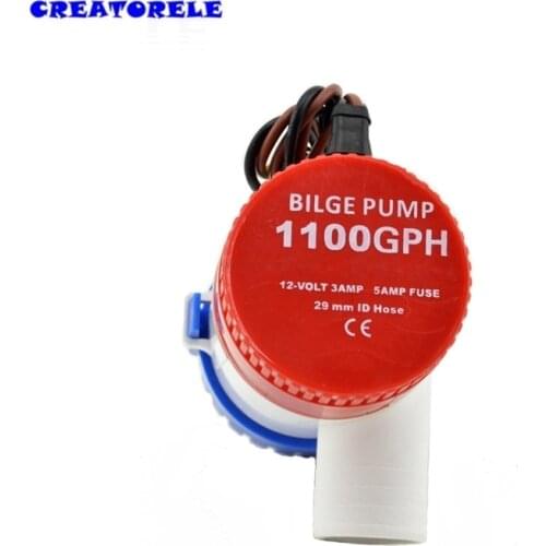 1100GPH bilge pump 12V bilge pumps High flow submersible used in garden seaplane motor homes house