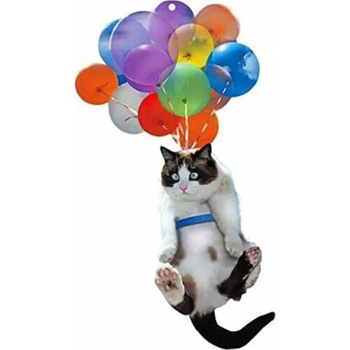Cat Car Hanging Ornament with Colorful Balloon Car Hanging Ornament Car Interior Decor Car Pendant Creative Cute Cat