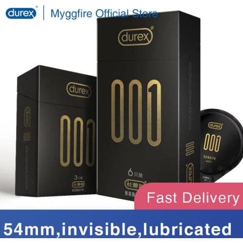 NEW Durex 001 Ultra Thin Condoms 54mm Polyurethane Non latex Condom For Men Invisible penis Sleeve Products Sex Toys byt