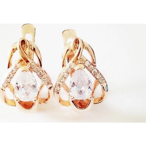 Women Drop Earring Fashion Accessories New Flower Shape Earring Luxury Drop Earrings for Lady