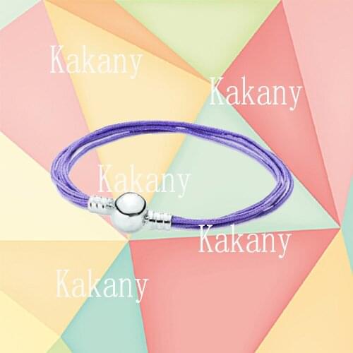 2021 New 1:1 High Quality 925 Sterling Silver Blue DIY Original Bracelet, Ladies Fashion Charm Jewelry Gift, Free Shipping