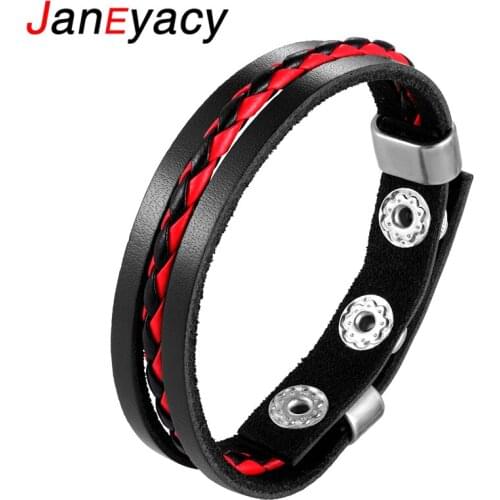 2019 Janeyacy Brand Bracelet Fashion Multilayer Leather Bracelet Mens Bracelet lucky vintage Women Bracelet Pulseira Masculina