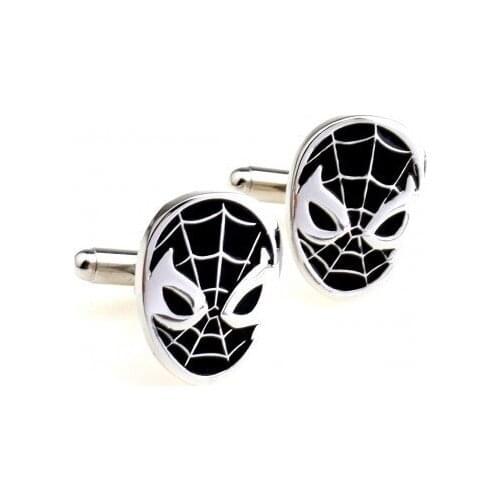 02153 Black Spide Cuff Link Cufflink 15 Pairs Free Shipping