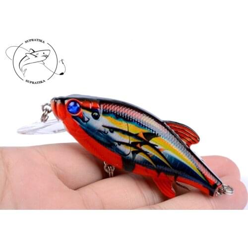 1Pcs 8cm/10.9g Long Lip Simulation Wobblers Crank Artificial Fishing Baits Lure With 2 Treble Hooks For Sea Ocean Boat Fishing