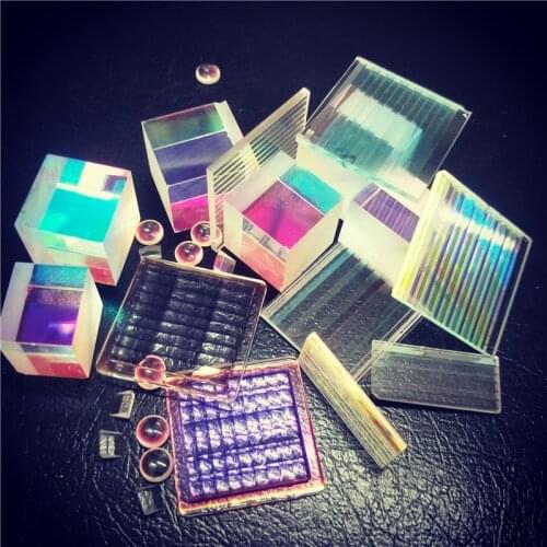 2pcs Dichroic X-cube Optical Prism Cube RGB Splitter Refracted Light Photography