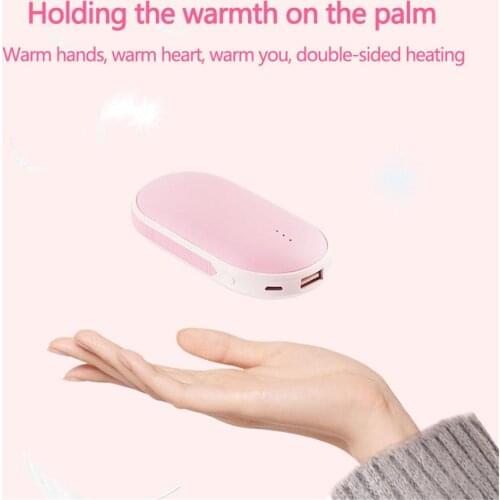 5200 MAh 5V 2A Cute USB Rechargeable Electric Hand Warmer Heater Travel Handy Long-Life Mini Pocket Warmer Home Warming Product