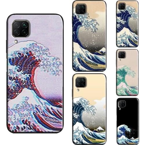 Great Wave off Kanagawa Japan Case For Huawei P30 Lite P40 P20 Pro Mate 20 Nova 5T P Smart 2019 Honor 20 9X 8X 8A 10i