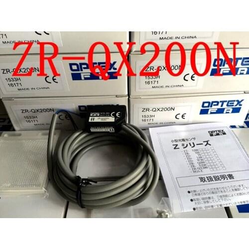 100% new original OPTEX photoelectric switch Zr-QX200N Zr-QX200P transparent body detection