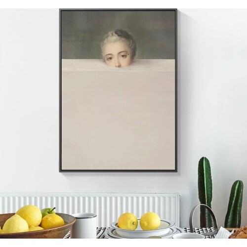 Figure Famous Paintings Spoof Creative Submerge Portrait Pictures Canvas Wall Art Prints and Posters for Living Room Home Decor