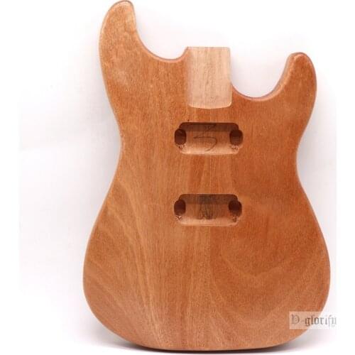 Okoume electric guitar body electric guitar body without bridge