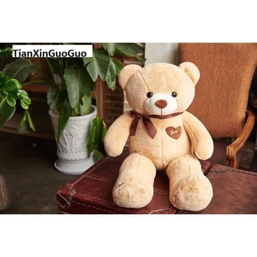 About 60cm light brown teddy Bear,love bear doll soft pillow birthday gift b0912
