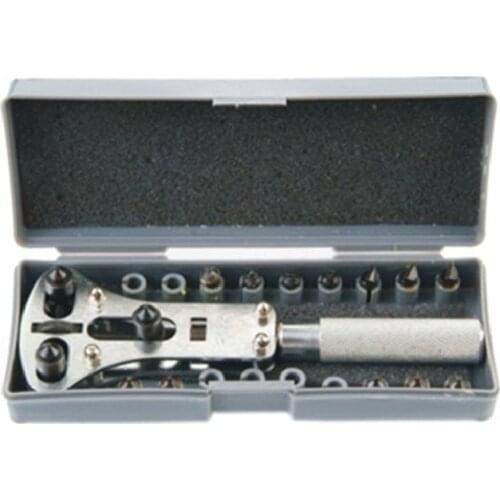 Watch Tools Three Prong watch Case opener Wrench adjustable Screw Back case set