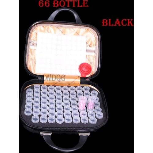PDMDOG 66 Bottles Diamond Painting Storage Box Bead Container Embroidery Accessories Diamond Bead Organizer Bag