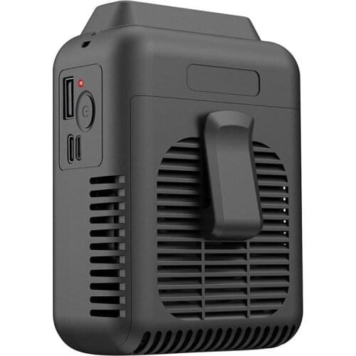 Rechargeable Waist Clip on Fan,Portable Belt Fan,Battery Operated Neck Fan,Adjustable Air Outlet,Cooling Fan for Outdoor