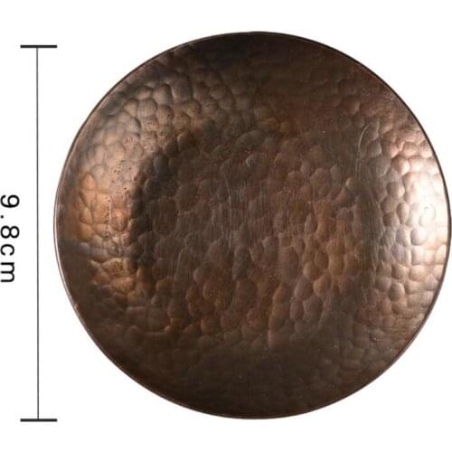 "KingTeaMall" Coasters Red Copper Cup Mat Diameter 9.8cm Tea Wares, Tea Tools, Tea Sets, Gifts